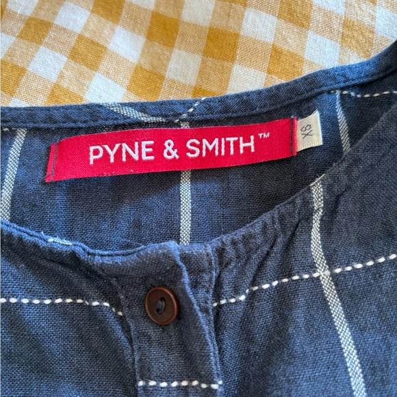 Pyne & Smith Blue Checkered Midi Dress - Picture 2 of 3